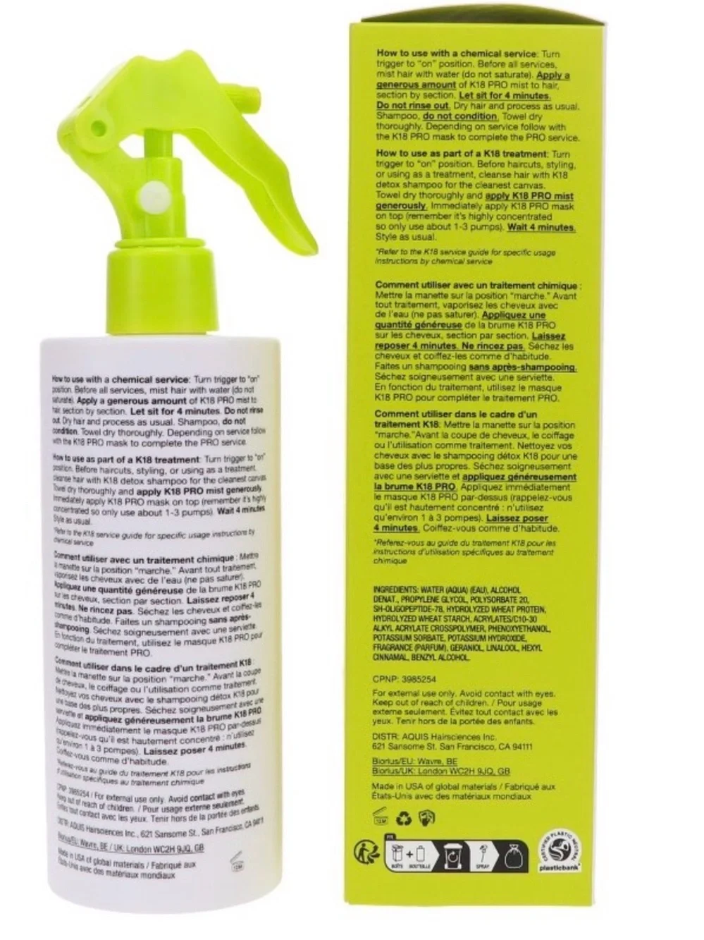K18 Professional Molecular Repair Hair Mist – 300 mL / 10 oz – Pro Size